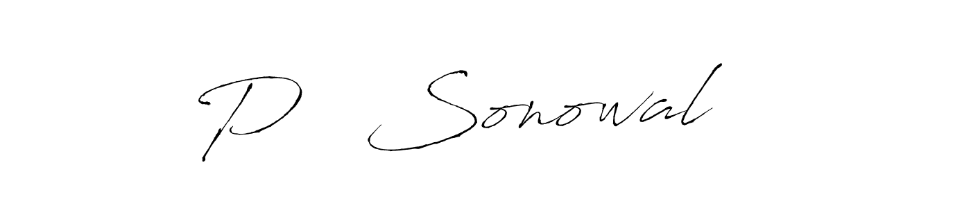 Also we have P   Sonowal    name is the best signature style. Create professional handwritten signature collection using Antro_Vectra autograph style. P   Sonowal    signature style 6 images and pictures png