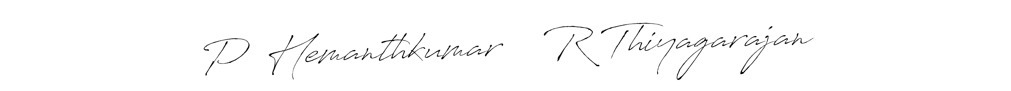 Use a signature maker to create a handwritten signature online. With this signature software, you can design (Antro_Vectra) your own signature for name P  Hemanthkumar    R Thiyagarajan. P  Hemanthkumar    R Thiyagarajan signature style 6 images and pictures png