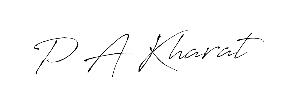 if you are searching for the best signature style for your name P A Kharat. so please give up your signature search. here we have designed multiple signature styles  using Antro_Vectra. P A Kharat signature style 6 images and pictures png