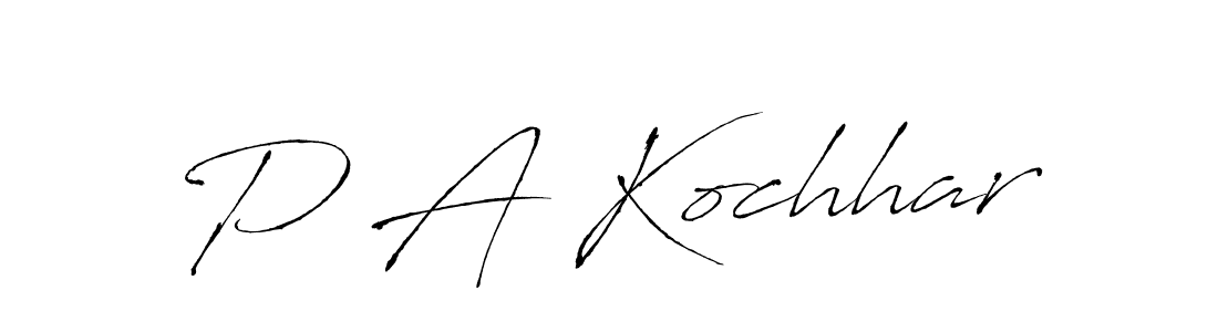 Antro_Vectra is a professional signature style that is perfect for those who want to add a touch of class to their signature. It is also a great choice for those who want to make their signature more unique. Get P A Kochhar name to fancy signature for free. P A Kochhar signature style 6 images and pictures png