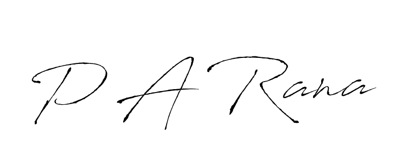 Create a beautiful signature design for name P A Rana. With this signature (Antro_Vectra) fonts, you can make a handwritten signature for free. P A Rana signature style 6 images and pictures png