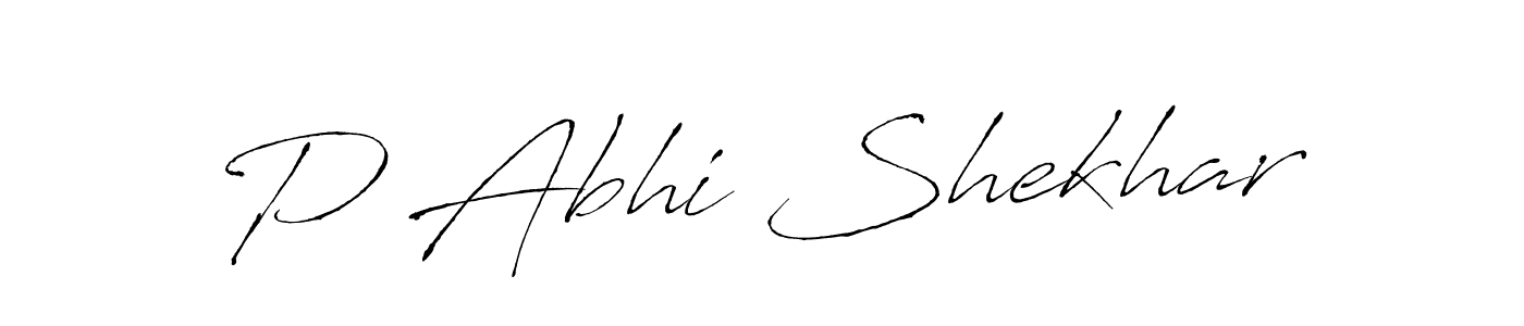 Design your own signature with our free online signature maker. With this signature software, you can create a handwritten (Antro_Vectra) signature for name P Abhi Shekhar. P Abhi Shekhar signature style 6 images and pictures png