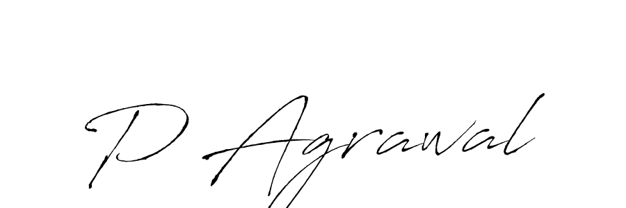 How to make P Agrawal signature? Antro_Vectra is a professional autograph style. Create handwritten signature for P Agrawal name. P Agrawal signature style 6 images and pictures png