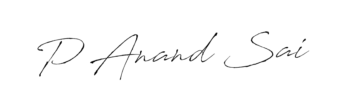 How to make P Anand Sai signature? Antro_Vectra is a professional autograph style. Create handwritten signature for P Anand Sai name. P Anand Sai signature style 6 images and pictures png