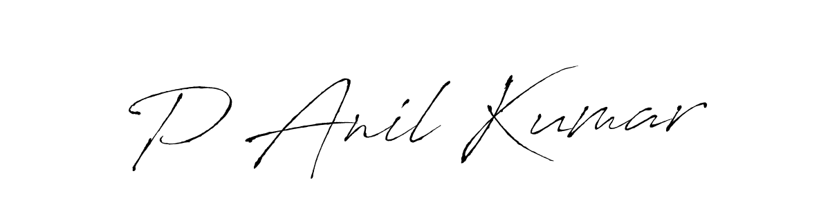 Design your own signature with our free online signature maker. With this signature software, you can create a handwritten (Antro_Vectra) signature for name P Anil Kumar. P Anil Kumar signature style 6 images and pictures png