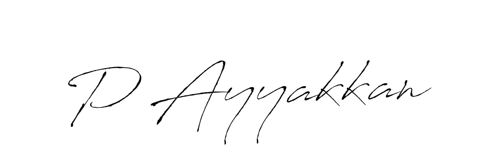 How to make P Ayyakkan signature? Antro_Vectra is a professional autograph style. Create handwritten signature for P Ayyakkan name. P Ayyakkan signature style 6 images and pictures png