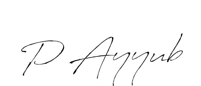 Antro_Vectra is a professional signature style that is perfect for those who want to add a touch of class to their signature. It is also a great choice for those who want to make their signature more unique. Get P Ayyub name to fancy signature for free. P Ayyub signature style 6 images and pictures png