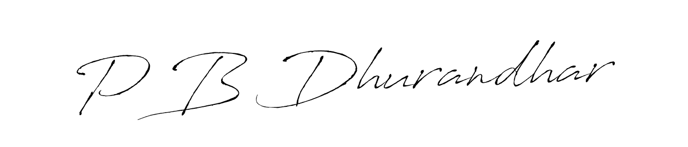 Design your own signature with our free online signature maker. With this signature software, you can create a handwritten (Antro_Vectra) signature for name P B Dhurandhar. P B Dhurandhar signature style 6 images and pictures png