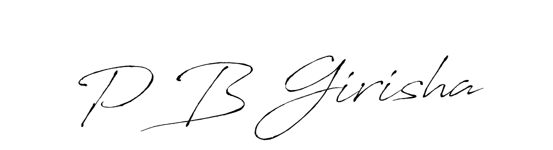 Make a beautiful signature design for name P B Girisha. Use this online signature maker to create a handwritten signature for free. P B Girisha signature style 6 images and pictures png