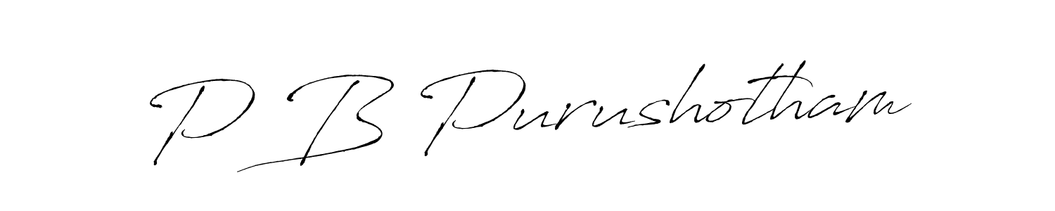 Make a beautiful signature design for name P B Purushotham. Use this online signature maker to create a handwritten signature for free. P B Purushotham signature style 6 images and pictures png