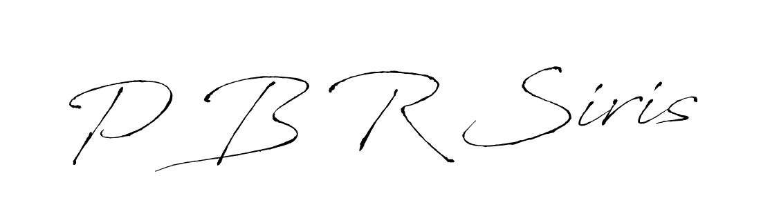 It looks lik you need a new signature style for name P B R Siris. Design unique handwritten (Antro_Vectra) signature with our free signature maker in just a few clicks. P B R Siris signature style 6 images and pictures png