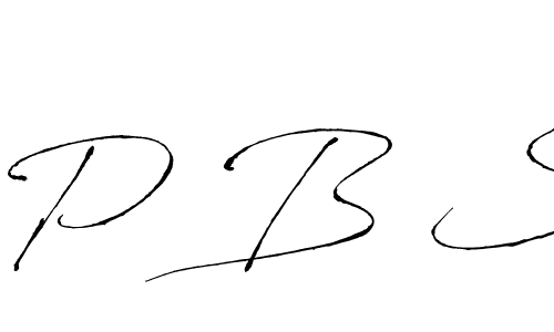 It looks lik you need a new signature style for name P B S. Design unique handwritten (Antro_Vectra) signature with our free signature maker in just a few clicks. P B S signature style 6 images and pictures png