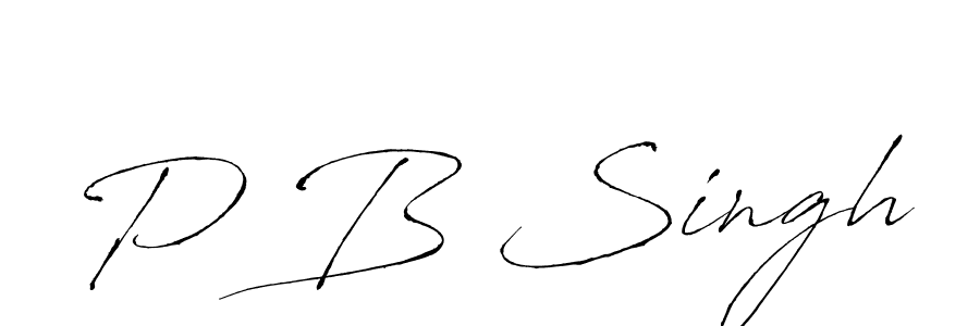 Design your own signature with our free online signature maker. With this signature software, you can create a handwritten (Antro_Vectra) signature for name P B Singh. P B Singh signature style 6 images and pictures png