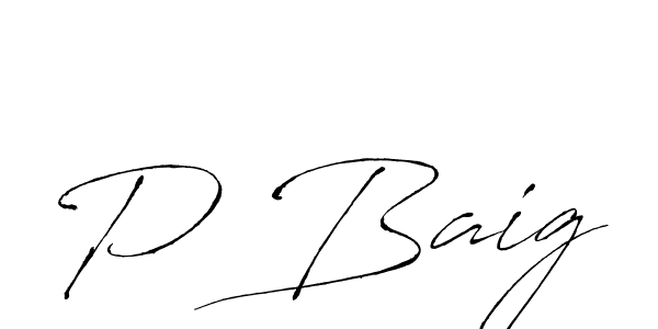 You should practise on your own different ways (Antro_Vectra) to write your name (P Baig) in signature. don't let someone else do it for you. P Baig signature style 6 images and pictures png