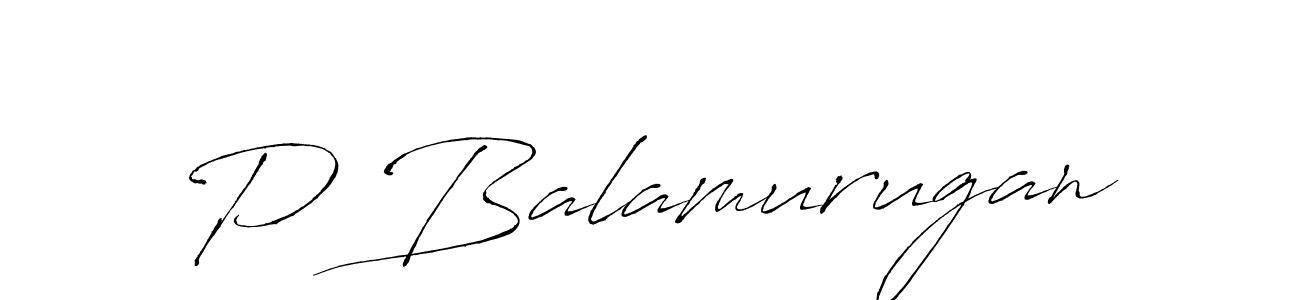 P Balamurugan stylish signature style. Best Handwritten Sign (Antro_Vectra) for my name. Handwritten Signature Collection Ideas for my name P Balamurugan. P Balamurugan signature style 6 images and pictures png