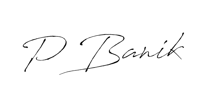 How to Draw P Banik signature style? Antro_Vectra is a latest design signature styles for name P Banik. P Banik signature style 6 images and pictures png