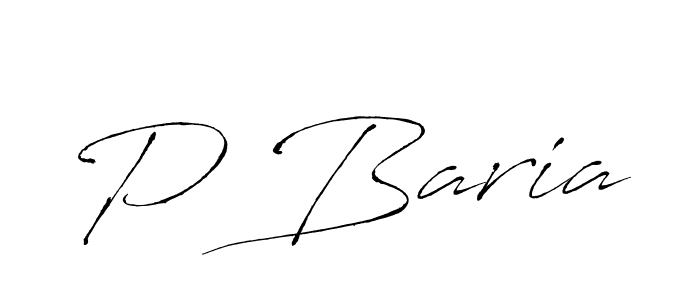 The best way (Antro_Vectra) to make a short signature is to pick only two or three words in your name. The name P Baria include a total of six letters. For converting this name. P Baria signature style 6 images and pictures png