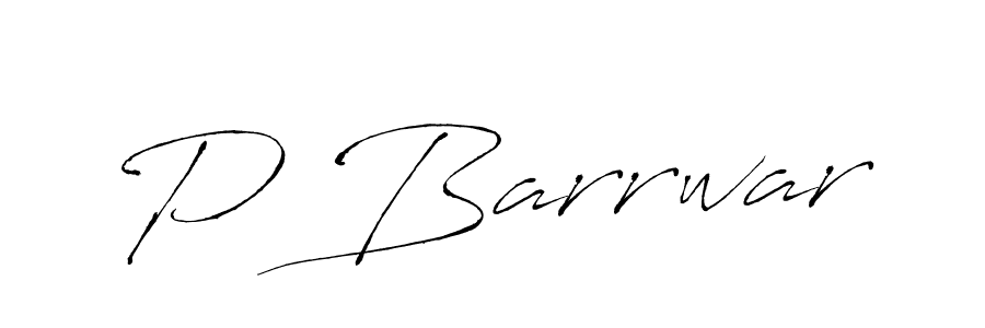 How to make P Barrwar name signature. Use Antro_Vectra style for creating short signs online. This is the latest handwritten sign. P Barrwar signature style 6 images and pictures png