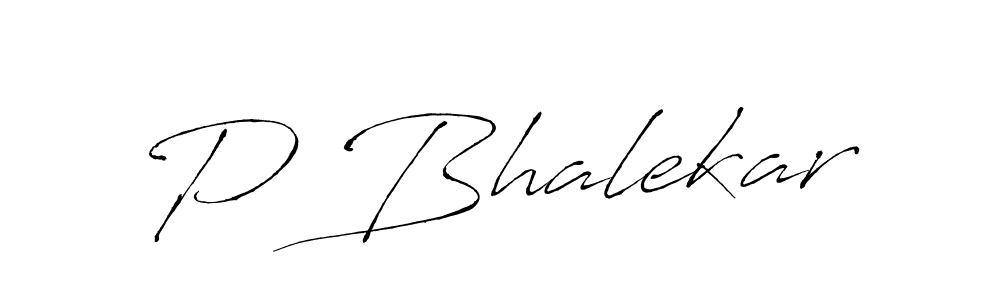 Make a beautiful signature design for name P Bhalekar. With this signature (Antro_Vectra) style, you can create a handwritten signature for free. P Bhalekar signature style 6 images and pictures png