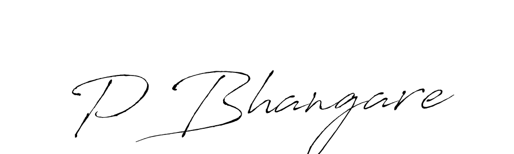 How to make P Bhangare signature? Antro_Vectra is a professional autograph style. Create handwritten signature for P Bhangare name. P Bhangare signature style 6 images and pictures png