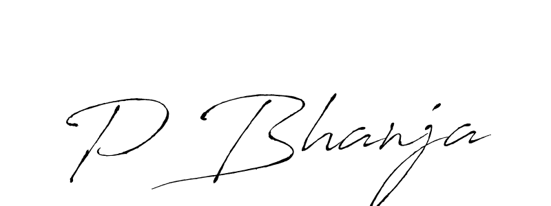 Design your own signature with our free online signature maker. With this signature software, you can create a handwritten (Antro_Vectra) signature for name P Bhanja. P Bhanja signature style 6 images and pictures png