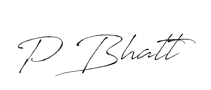 The best way (Antro_Vectra) to make a short signature is to pick only two or three words in your name. The name P Bhatt include a total of six letters. For converting this name. P Bhatt signature style 6 images and pictures png