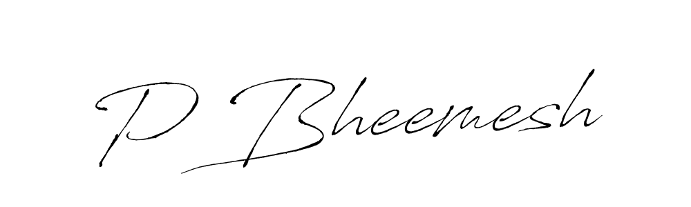 You should practise on your own different ways (Antro_Vectra) to write your name (P Bheemesh) in signature. don't let someone else do it for you. P Bheemesh signature style 6 images and pictures png