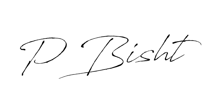 The best way (Antro_Vectra) to make a short signature is to pick only two or three words in your name. The name P Bisht include a total of six letters. For converting this name. P Bisht signature style 6 images and pictures png