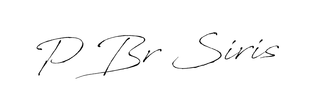 Use a signature maker to create a handwritten signature online. With this signature software, you can design (Antro_Vectra) your own signature for name P Br Siris. P Br Siris signature style 6 images and pictures png