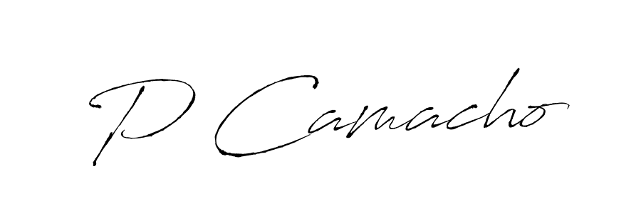 How to make P Camacho signature? Antro_Vectra is a professional autograph style. Create handwritten signature for P Camacho name. P Camacho signature style 6 images and pictures png