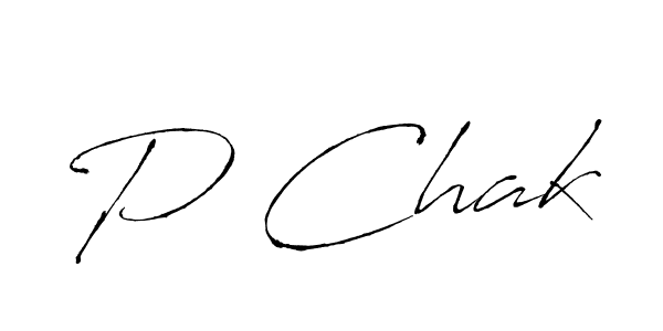 Design your own signature with our free online signature maker. With this signature software, you can create a handwritten (Antro_Vectra) signature for name P Chak. P Chak signature style 6 images and pictures png