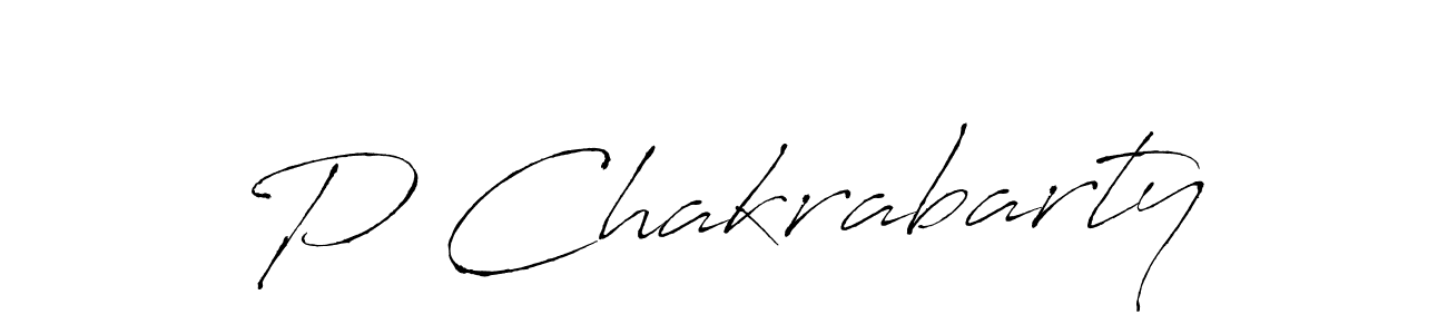 How to make P Chakrabarty signature? Antro_Vectra is a professional autograph style. Create handwritten signature for P Chakrabarty name. P Chakrabarty signature style 6 images and pictures png