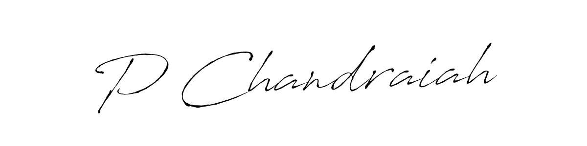 P Chandraiah stylish signature style. Best Handwritten Sign (Antro_Vectra) for my name. Handwritten Signature Collection Ideas for my name P Chandraiah. P Chandraiah signature style 6 images and pictures png