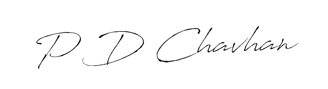 Design your own signature with our free online signature maker. With this signature software, you can create a handwritten (Antro_Vectra) signature for name P D Chavhan. P D Chavhan signature style 6 images and pictures png