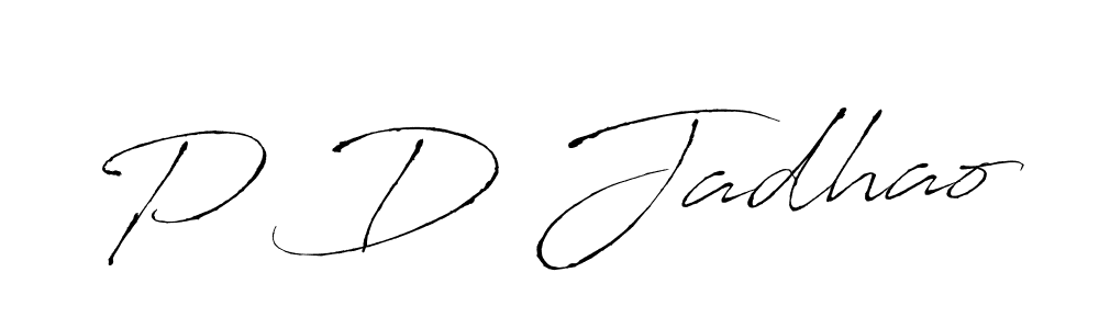 Similarly Antro_Vectra is the best handwritten signature design. Signature creator online .You can use it as an online autograph creator for name P D Jadhao. P D Jadhao signature style 6 images and pictures png