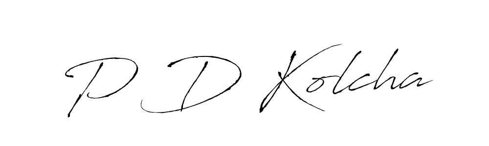 Also we have P D Kolcha name is the best signature style. Create professional handwritten signature collection using Antro_Vectra autograph style. P D Kolcha signature style 6 images and pictures png