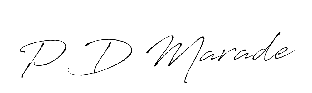 Similarly Antro_Vectra is the best handwritten signature design. Signature creator online .You can use it as an online autograph creator for name P D Marade. P D Marade signature style 6 images and pictures png