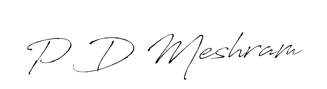 Also You can easily find your signature by using the search form. We will create P D Meshram name handwritten signature images for you free of cost using Antro_Vectra sign style. P D Meshram signature style 6 images and pictures png