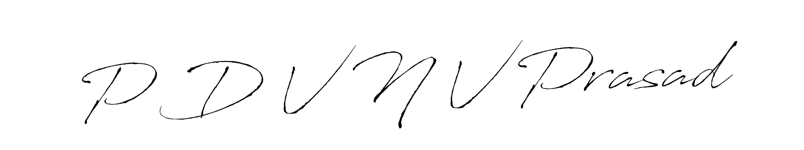 Use a signature maker to create a handwritten signature online. With this signature software, you can design (Antro_Vectra) your own signature for name P D V N V Prasad. P D V N V Prasad signature style 6 images and pictures png