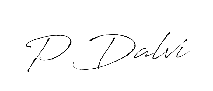 P Dalvi stylish signature style. Best Handwritten Sign (Antro_Vectra) for my name. Handwritten Signature Collection Ideas for my name P Dalvi. P Dalvi signature style 6 images and pictures png