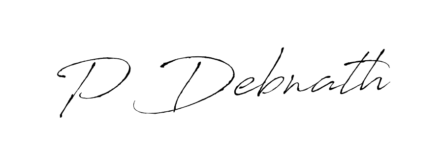 Use a signature maker to create a handwritten signature online. With this signature software, you can design (Antro_Vectra) your own signature for name P Debnath. P Debnath signature style 6 images and pictures png