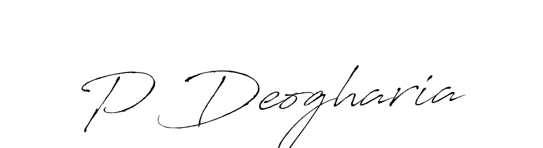 How to make P Deogharia signature? Antro_Vectra is a professional autograph style. Create handwritten signature for P Deogharia name. P Deogharia signature style 6 images and pictures png