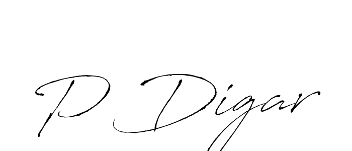 How to Draw P Digar signature style? Antro_Vectra is a latest design signature styles for name P Digar. P Digar signature style 6 images and pictures png