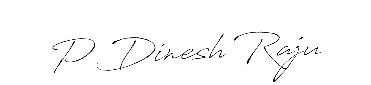 Design your own signature with our free online signature maker. With this signature software, you can create a handwritten (Antro_Vectra) signature for name P Dinesh Raju. P Dinesh Raju signature style 6 images and pictures png