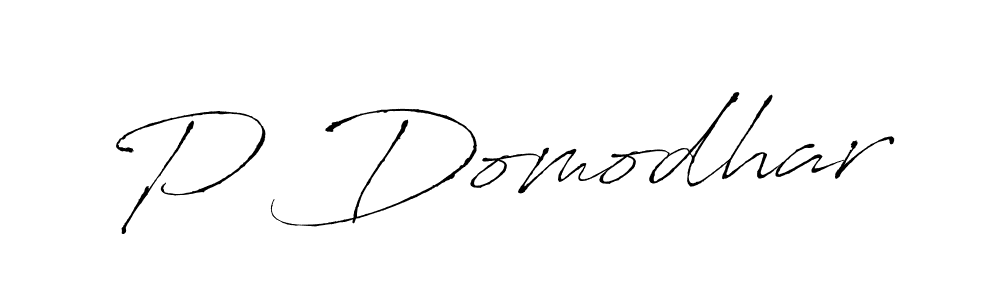 if you are searching for the best signature style for your name P Domodhar. so please give up your signature search. here we have designed multiple signature styles  using Antro_Vectra. P Domodhar signature style 6 images and pictures png