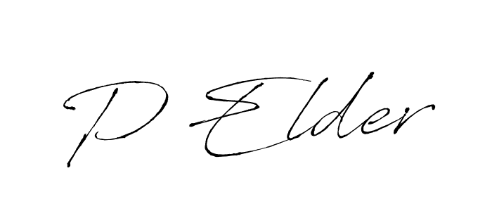 Similarly Antro_Vectra is the best handwritten signature design. Signature creator online .You can use it as an online autograph creator for name P Elder. P Elder signature style 6 images and pictures png