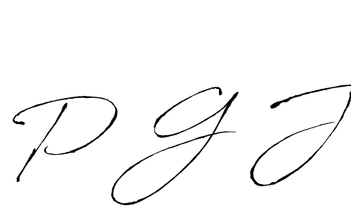 How to make P G J name signature. Use Antro_Vectra style for creating short signs online. This is the latest handwritten sign. P G J signature style 6 images and pictures png