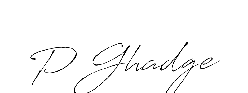 Make a beautiful signature design for name P Ghadge. Use this online signature maker to create a handwritten signature for free. P Ghadge signature style 6 images and pictures png