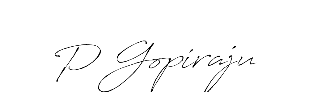 Antro_Vectra is a professional signature style that is perfect for those who want to add a touch of class to their signature. It is also a great choice for those who want to make their signature more unique. Get P Gopiraju name to fancy signature for free. P Gopiraju signature style 6 images and pictures png