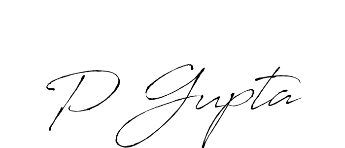 The best way (Antro_Vectra) to make a short signature is to pick only two or three words in your name. The name P Gupta include a total of six letters. For converting this name. P Gupta signature style 6 images and pictures png